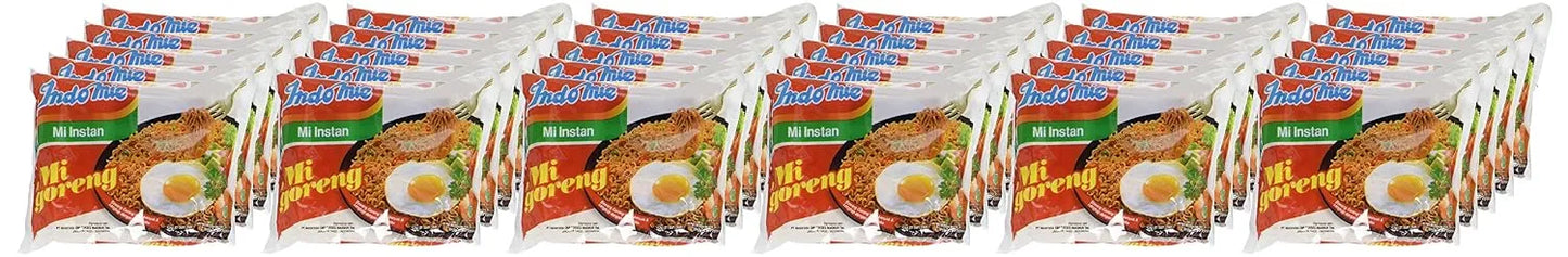 Indomie Mi Goreng Instant Stir Fry Noodles, Halal Certified, Original Flavor, 3 Ounce (Pack of 30)